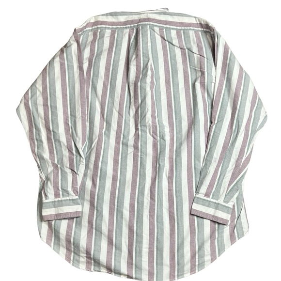Polo Ralph Lauren Vintage 90’s Striped Oxford Button down with Patch Mens Medium - Picture 8 of 8